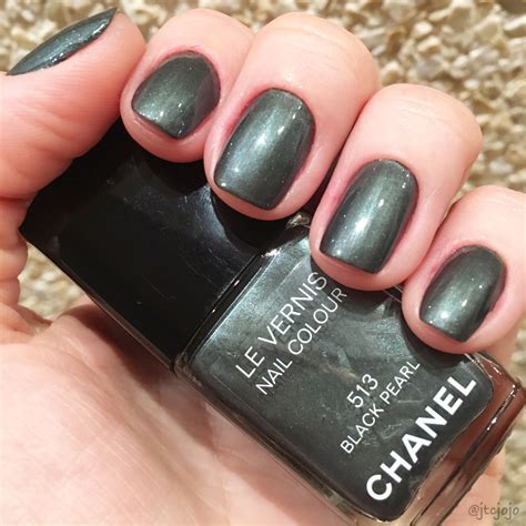 black pearl chanel nail polish